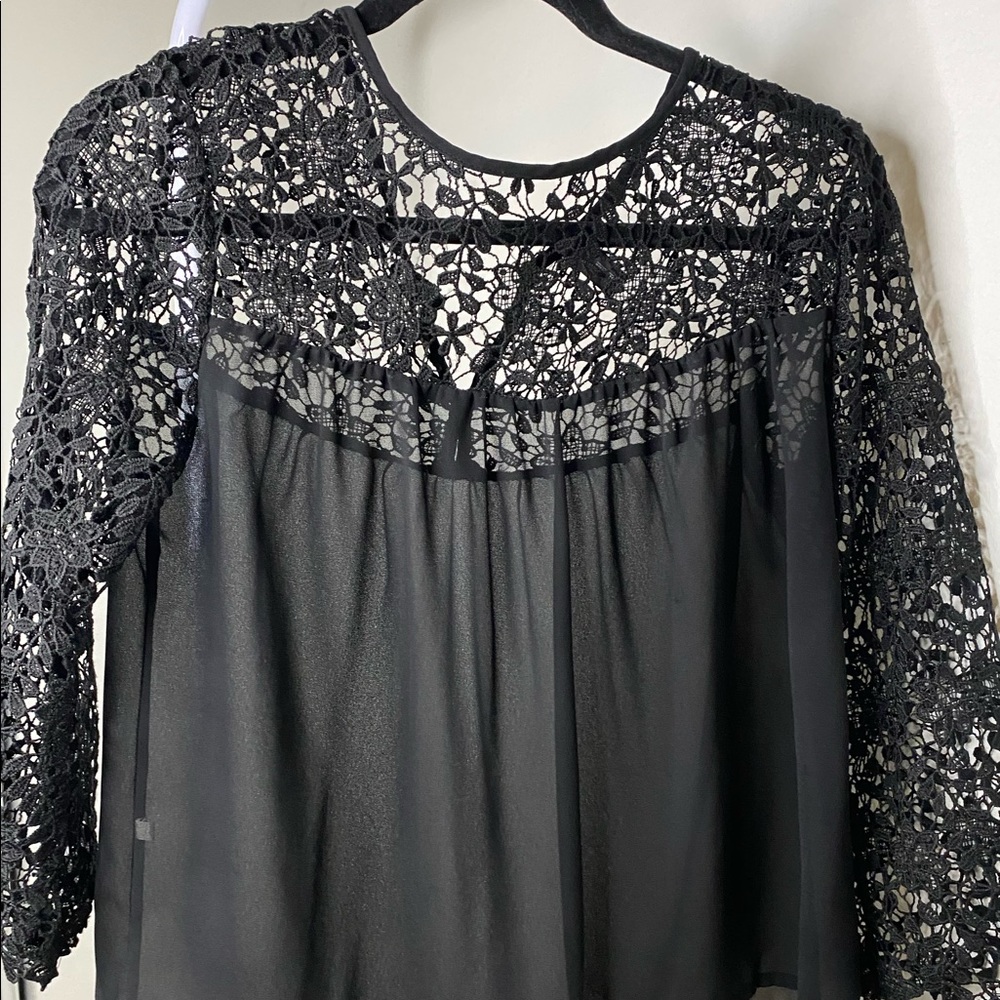 Black top 3/4 sleeve